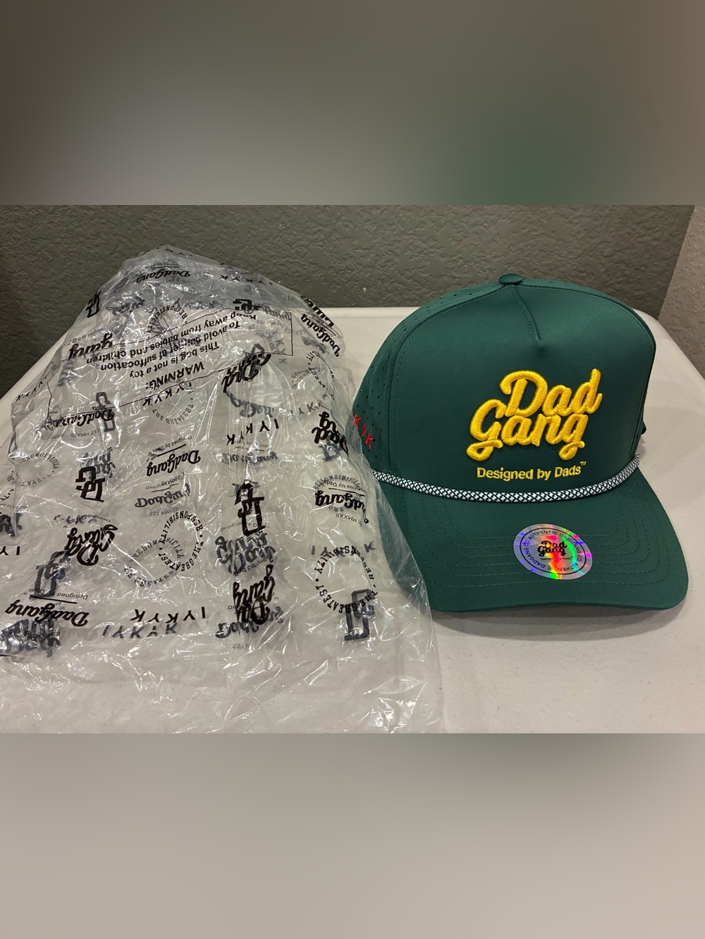NWT Dad Gang Fairway SnapBack Golf Hat With Tee Green